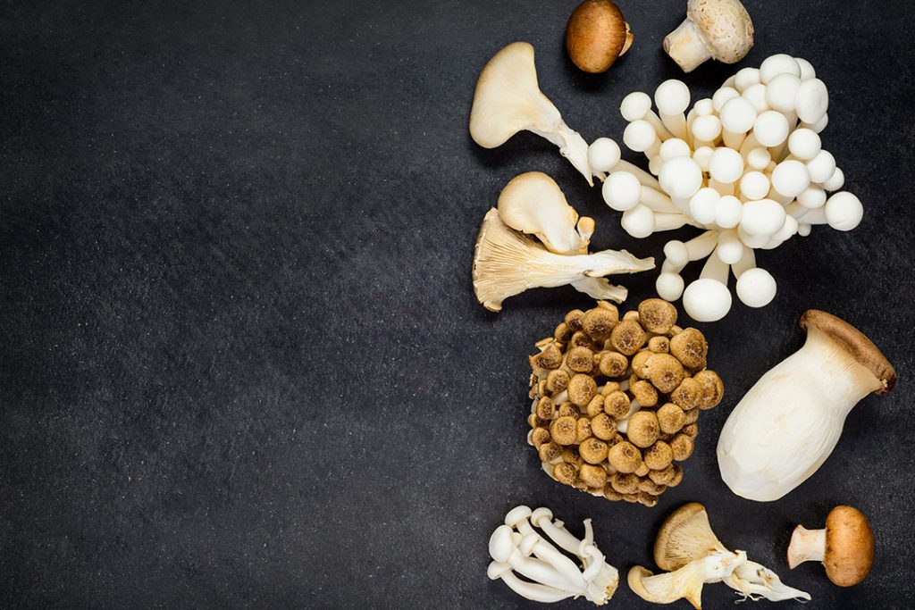 Hongos alimentos saludable