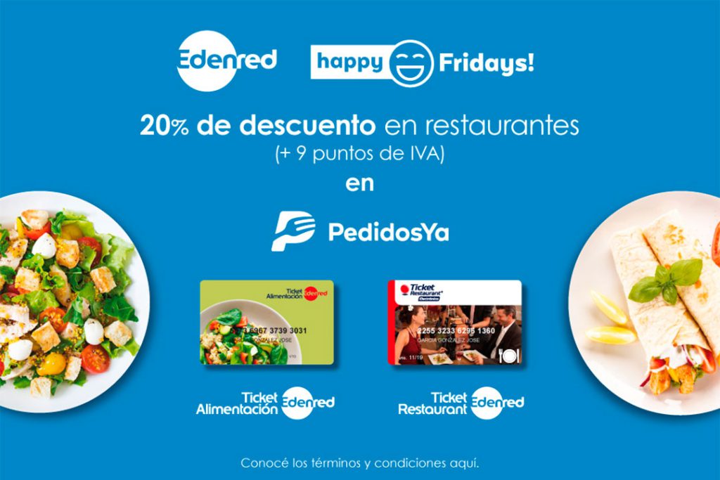 Promo Happy Fridays con Edenred